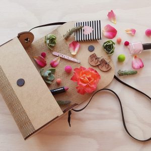 Aitsa! handbag (living hinge from 3mm MDF)