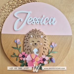 Name Board - Hedgehog Premium