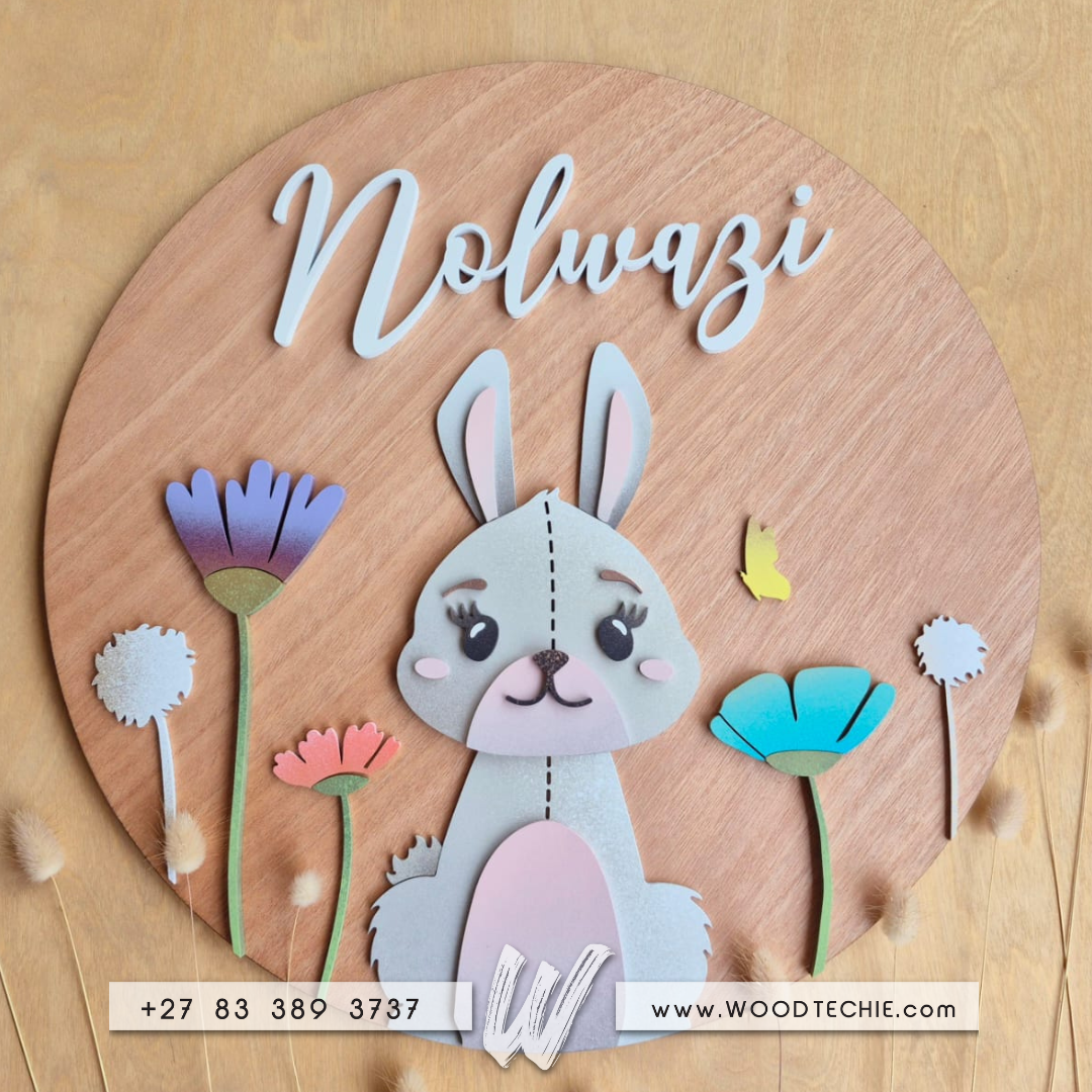 Name Board - Bunny 2 Name Board - Bunny - Image 2