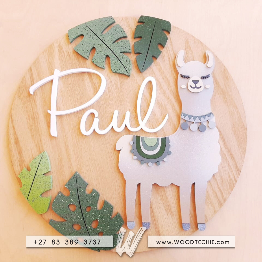 Name Board - Llama 1 Name Board - Llama