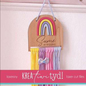 Rainbow Hair Clip Organiser Digital File