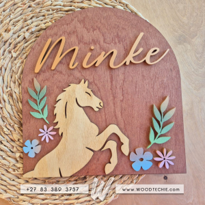Midi Name Board - Floral Filly